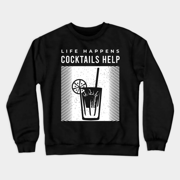 Drinking Gifts and Party Costumes for a Lover of Cocktails Crewneck Sweatshirt by AlleyField